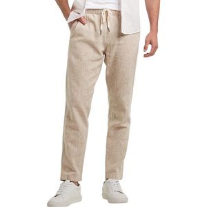 EXPRESS Men’s Tan Solid Linen-Blend Pant / NWT / Size XL